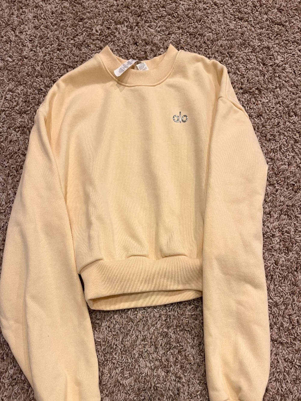 Alo cropped crewneck sweatshirt